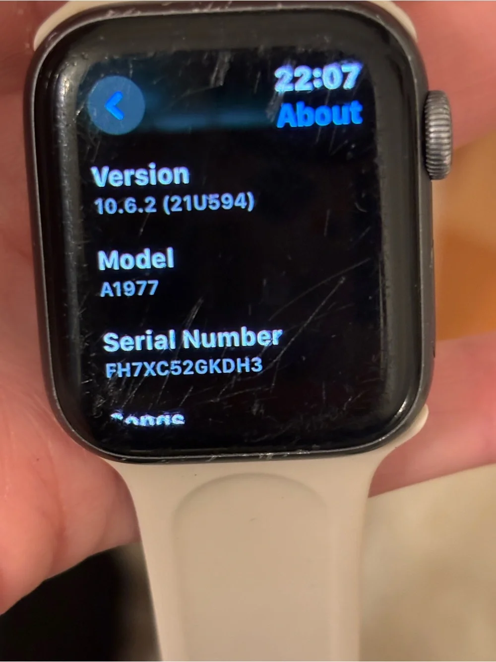 Apple Watch with Light Cream Sport Band - Apple Smartwatch
